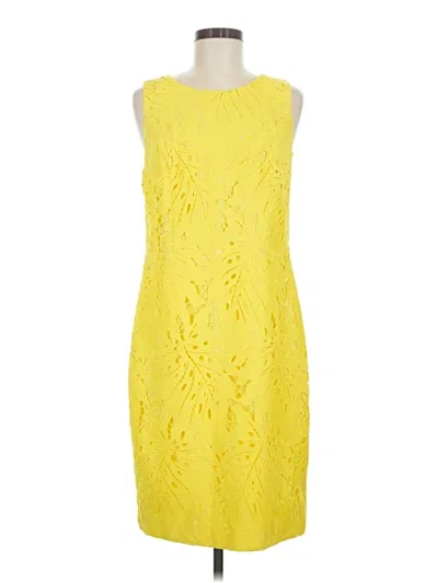 Pre-owned Rsvp By Talbots Cocktail Dress In Yellow