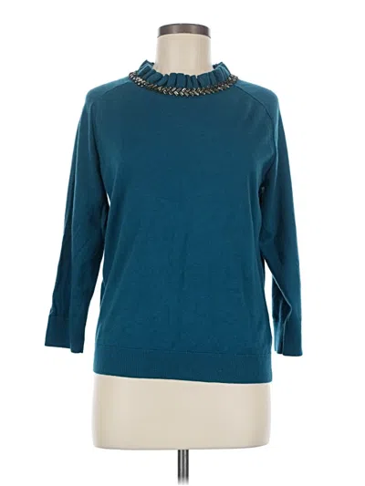 Pre-owned Rsvp By Talbots Pullover Sweater In Blue