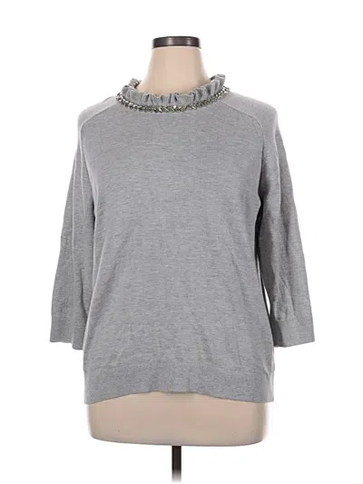 Pre-owned Rsvp By Talbots Pullover Sweater In Gray