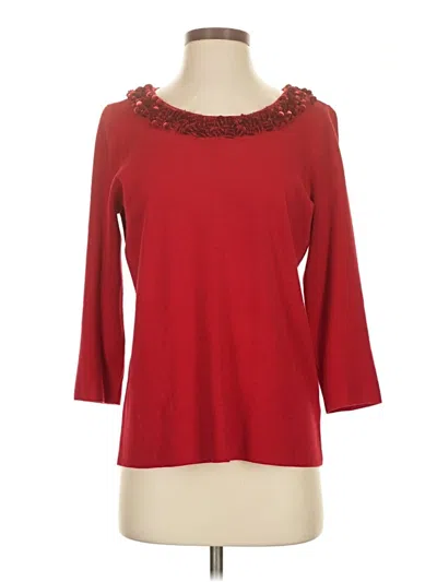 Pre-owned Rsvp By Talbots Pullover Sweater In Red