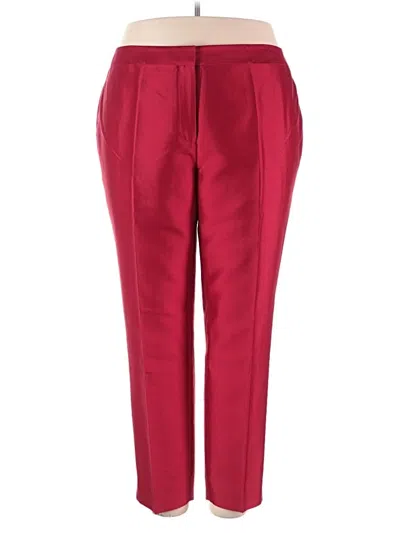 Pre-owned Rsvp By Talbots Silk Pants In Red
