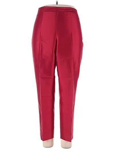 Pre-owned Rsvp By Talbots Silk Pants In Red