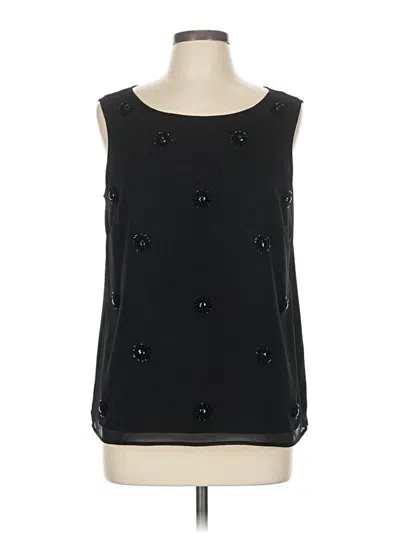 Pre-owned Rsvp By Talbots Sleeveless Blouse In Black