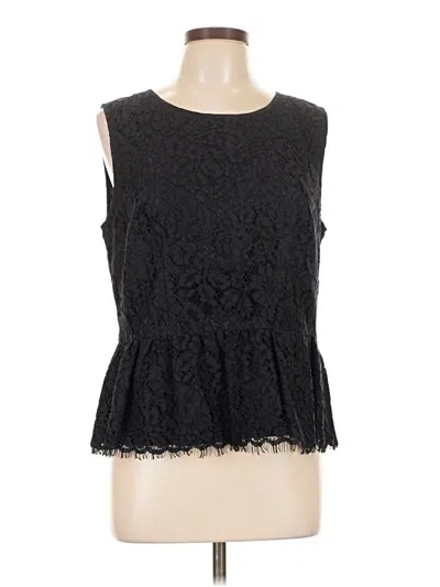 Pre-owned Rsvp By Talbots Sleeveless Blouse In Black
