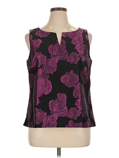 Pre-owned Rsvp By Talbots Sleeveless Blouse In Purple