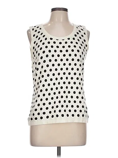 Pre-owned Rsvp By Talbots Tank Top Ivory Strapless Neckline Tops In White