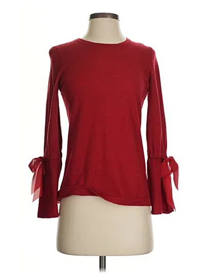 Pre-owned Rsvp By Talbots Wool Sweater In Red
