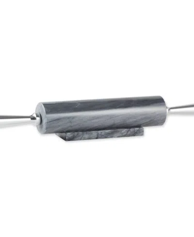 Rsvp International 17.5" Grey Marble Rolling Pin With Stand In Gray