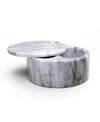 Rsvp International 5 Ounce Marble Salt Box With Hinged Lid