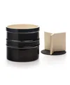 Rsvp International 8" D X 7" H Black Oversized Tool Crock In Black