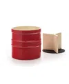 Rsvp International 8" D X 7" H Red Oversized Tool Crock In Red