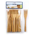 Rsvp International Wood 12 Piece 6.75"fork Set In Brown