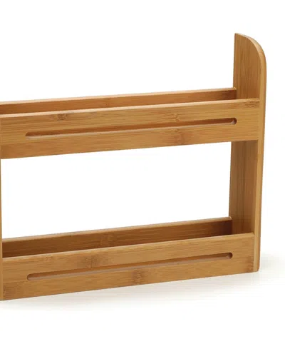 Rsvp International Wood 12" X 2.75" X 10.25" Spice Rack Jars Not Included In Brown
