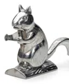 Rsvp International Cast Aluminum 9x5x2" Nutty Squirrel Nutcracker In Gray