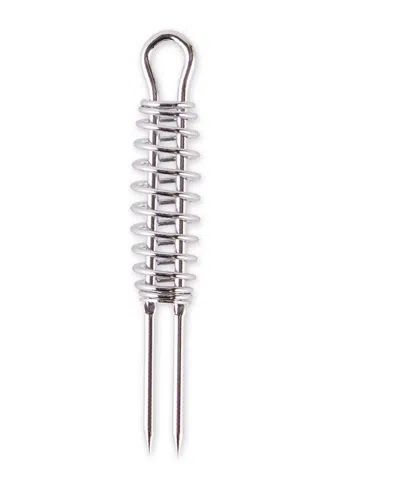 Rsvp International Chromed Steel 12 Piece Corn Pick Set In Silver