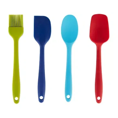 Rsvp International Design Imports Mini Silicone 4-pc. Spatula Set In Multi
