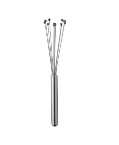 Rsvp International Endurance 18/8 Stainless Steel 10" X 2.25" Silicone Ball Whisk In Grey