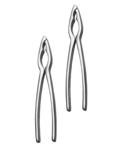Rsvp International Endurance 18/8 Stainless Steel 6x1.5" 2 Piece Crab Cracker Set In Gray