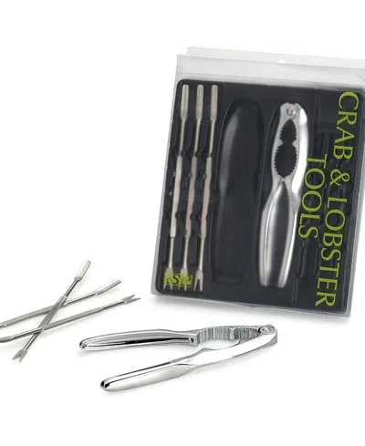 Rsvp International Endurance 18/8 Stainless Steel 8 Piece Seafood Tool Set In Gray