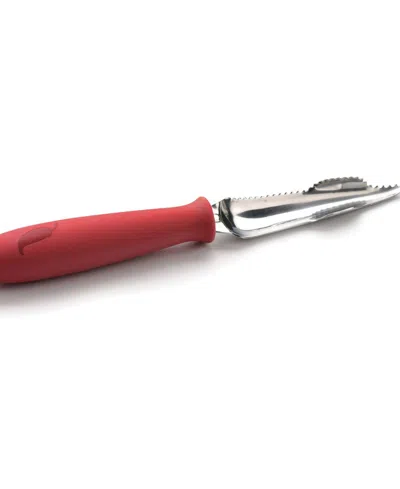 Rsvp International Endurance 18/8 Stainless Steel 8.25" Jalapeno Corer In Red