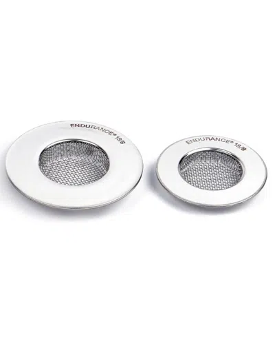 Rsvp International Endurance 2 Piece 5.25" D Sink Strainer In Gray