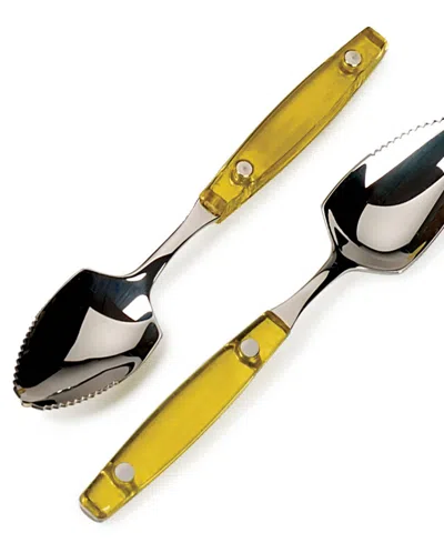 Rsvp International Endurance 2 Piece 6" Stainless Steel Grapefruit Spoon Set In Silver