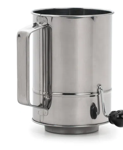 Rsvp International Endurance 5 Cup Crank Style Flour Sifter In Gray