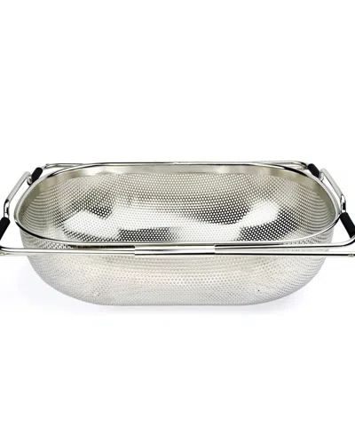 Rsvp International Endurance Pierced Stainless Steel In-sink Drainer In Gray