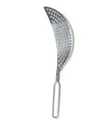 Rsvp International Endurance Stainless Steel 15"x3" Pierced Crescent Pot Strainer In Gray