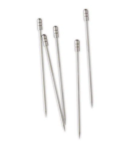 Rsvp International Endurance Stainless Steel 16 Piece 3.25" Cocktail Pick Set In Silver