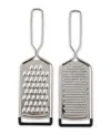 Rsvp International Endurance Stainless Steel 2 Piece 10"x3" Hand Held Cheese Grater In Silver