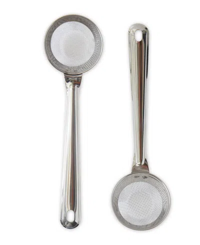 Rsvp International Endurance Stainless Steel 2 Piece 7x2" Mini Sifter Set In Silver