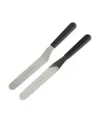 Rsvp International Endurance Stainless Steel 2 Piece Large Icing Spatula Set In Silver