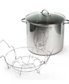 Rsvp International Endurance Stainless Steel 20 Quart Water Bath Canner In Gray