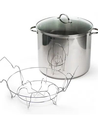 Rsvp International Endurance Stainless Steel 20 Quart Water Bath Canner In Gray