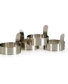 Rsvp International Endurance Stainless Steel 3x3x2" Egg Ring 4 Piece In Gray