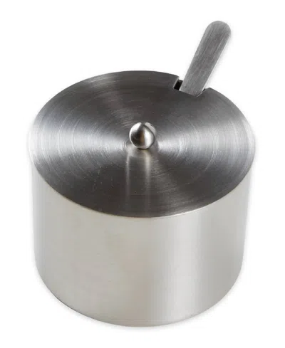 Rsvp International Endurance Stainless Steel 4 Ounce Salt Cellar And Spoon Set In Silver