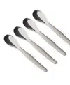 Rsvp International Endurance Stainless Steel 4 Piece 6" Egg Spoon Set In Silver