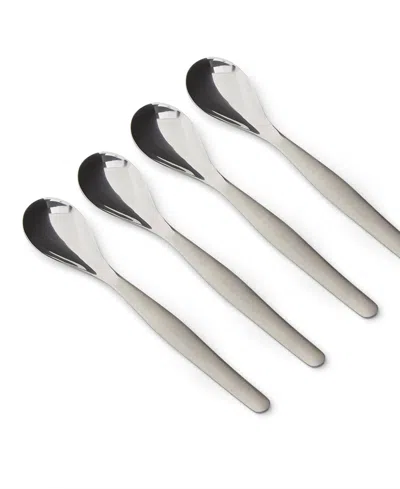 Rsvp International Endurance Stainless Steel 4 Piece 6" Egg Spoon Set In Silver