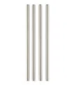 Rsvp International Endurance Stainless Steel 4 Piece 8.5" Frozen Drink Straws In Gray