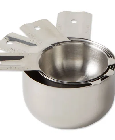 Rsvp International Endurance Stainless Steel 4 Piece Nesting Measuring Cup In Gray