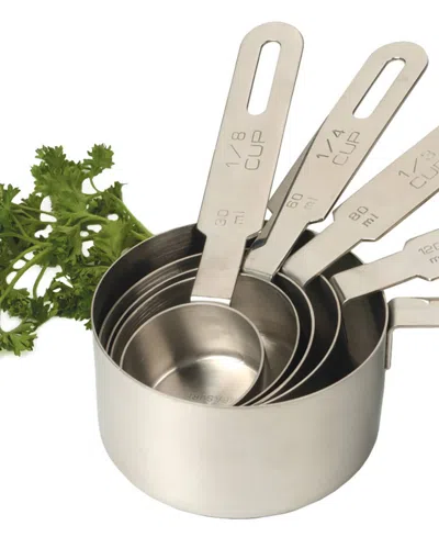 Rsvp International Endurance Stainless Steel 5 Piece Measuring Cup Set In Silver