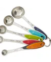 Rsvp International Endurance Stainless Steel 5 Piece Measuring Spoon Set In Gray