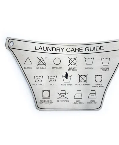 Rsvp International Endurance Stainless Steel 5.75 X 3.25 Laundry Magnet In Gray