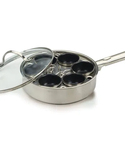 RSVP INTERNATIONAL ENDURANCE STAINLESS STEEL 6 EGG POACHER SET