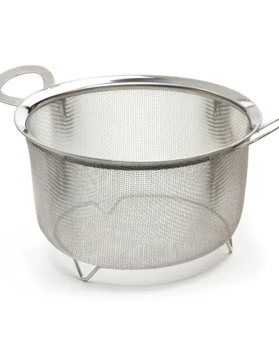 RSVP INTERNATIONAL ENDURANCE STAINLESS STEEL 3 QUART WIDE RIM MESH COLANDER BASKET