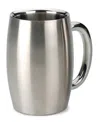 Rsvp International Endurance Stainless Steel Double Wall Beer Mug 15 Ounce In Gray