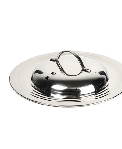 Rsvp International Endurance Stainless Steel Glass 12 Diameter Universal Lid In Gray