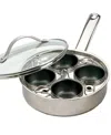 Rsvp International Rsvp Endurance Stainless Steel 4-egg Poacher Set In Gray