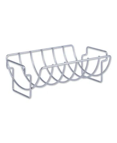 Rsvp International Endurance Stainless Steel Reversible Rib And Roast Rack, 15" X 5" In Silver